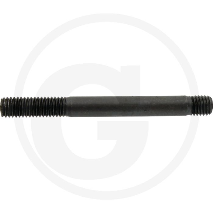 Tapeind DIN 939 M8 x 70 staal 8.8 zwart metrische draad RH