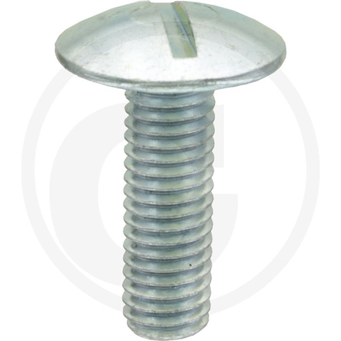 Boordwandschroef M8 x 25 DIN 88107 Verzinkt Staal Platte ronde kop