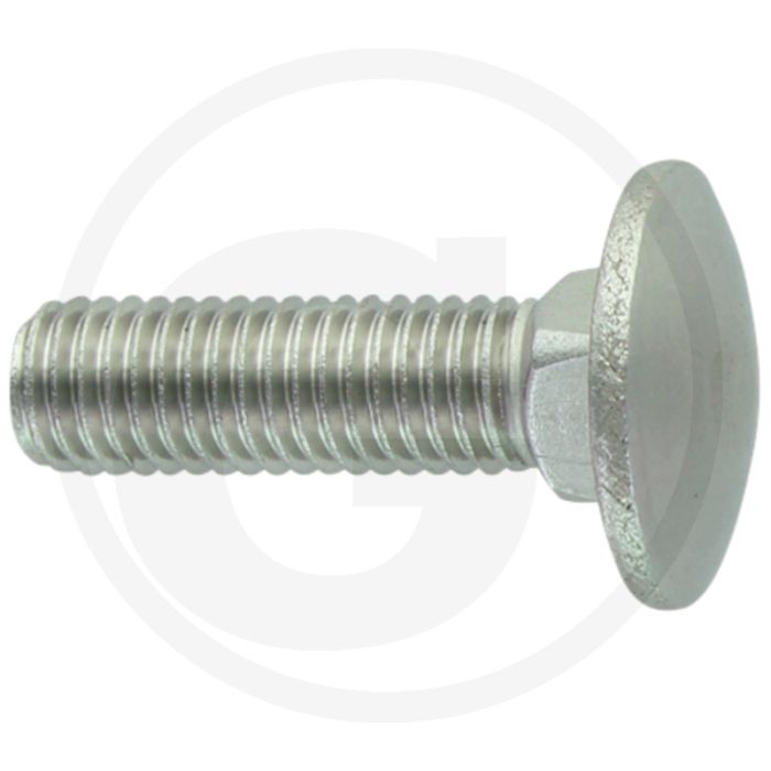 Slotbouten M10 x 35, DIN 603, Roestvrijstaal V2A, Kwaliteit 7