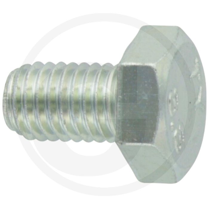 Zeskantbout M10x16 DIN 933 Verzinkt Staal 8.8 Standaard draad