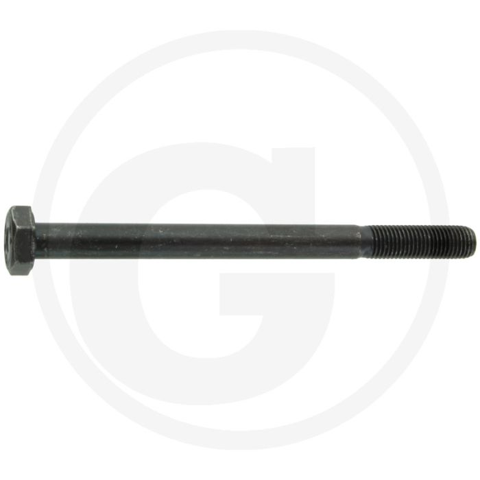 Zeskantbout DIN 960 M10 x 130 staal 8.8 zwart metrische schroefdraad 1,25