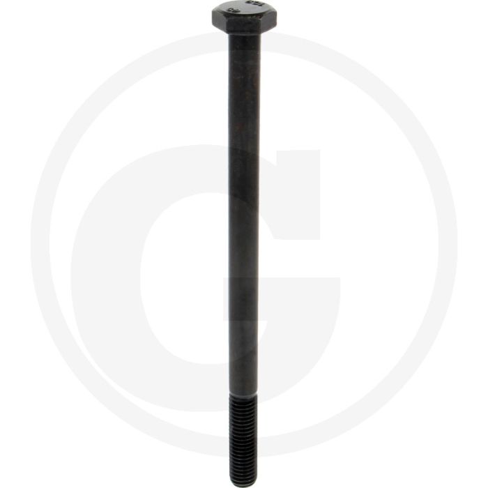 Zeskantbout M10x160 DIN 931 Staal 10.9 Zwart Onbehandeld