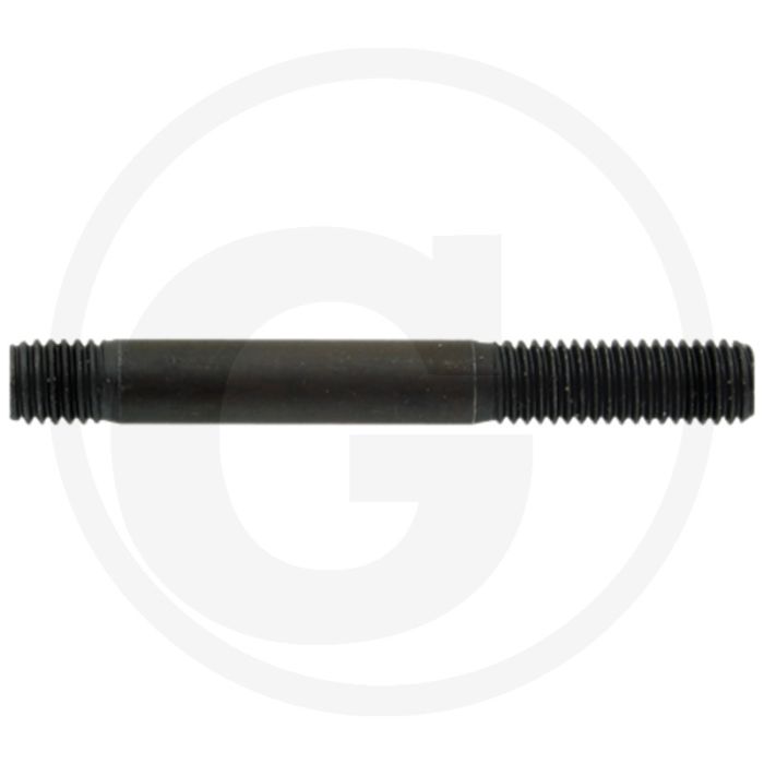 Tapeind DIN 939 M10 x 70 staal 8.8 zwart metrische draad RH