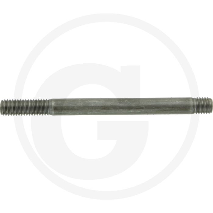 Tapeind DIN 939 M10 x 110 staal 8.8 zwart metrische draad 1,5 RH