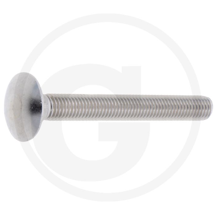 Slotbouten M12 x 100, DIN 603, Roestvrijstaal (V2A), Klasse 7, Metrische schroefdraad