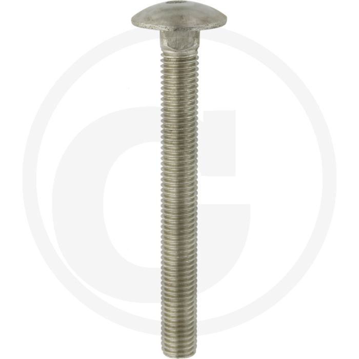 Slotbout M12 x 110, DIN 603 – Roestvrijstaal (V2A), Kwaliteit 7, Metrische schroefdraad