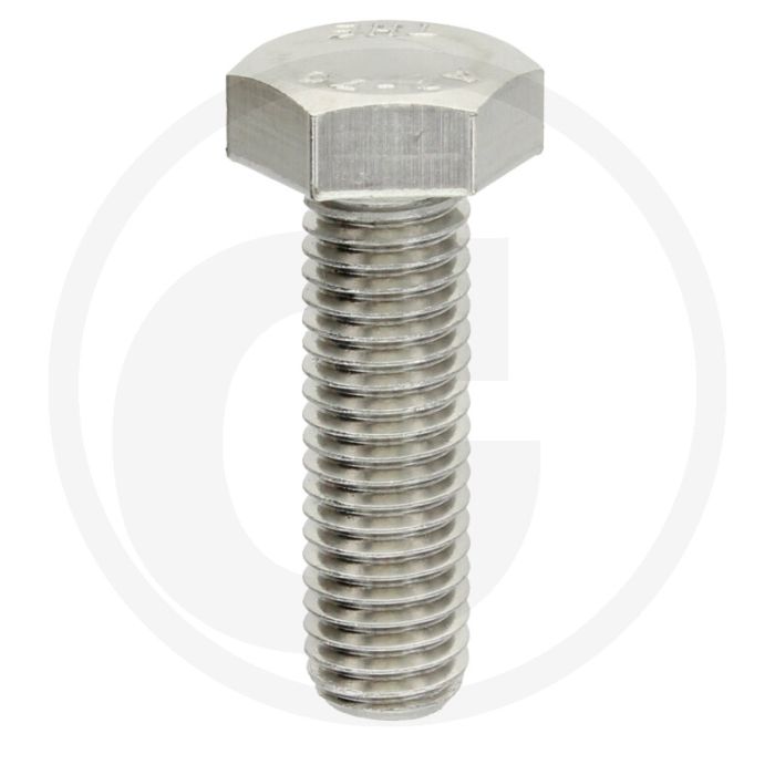 Zeskantbout M12x40 DIN 933 Roestvrijstaal (V2A) Kwaliteitsklasse 7