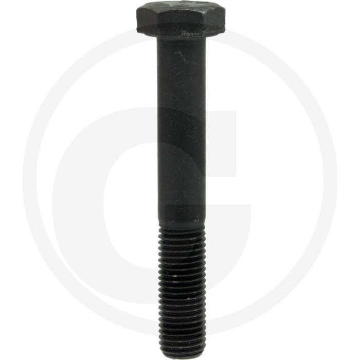 Zeskantbout DIN 960 M12x80 Staal 8.8 Zwart