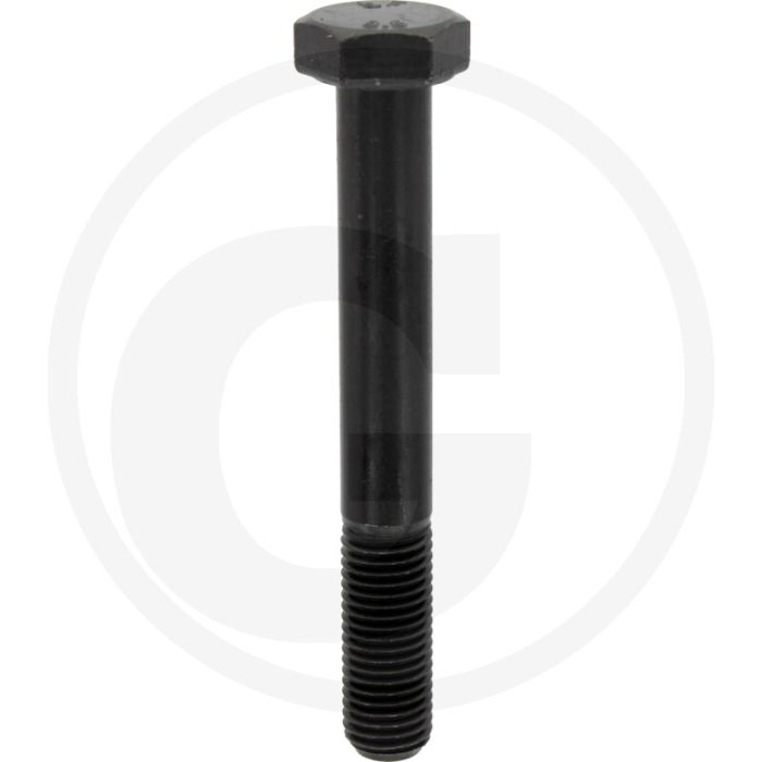 Zeskantbout DIN 960 M12 x 90 staal 8.8 zwart metrische schroefdraad