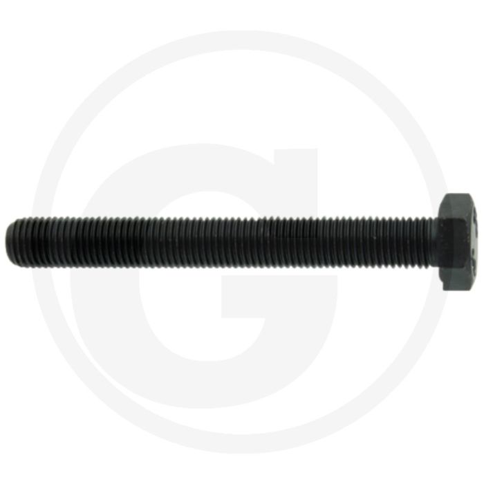 Zeskantbout DIN 961 M12 x 100 staal 8.8 zwart metrische schroefdraad