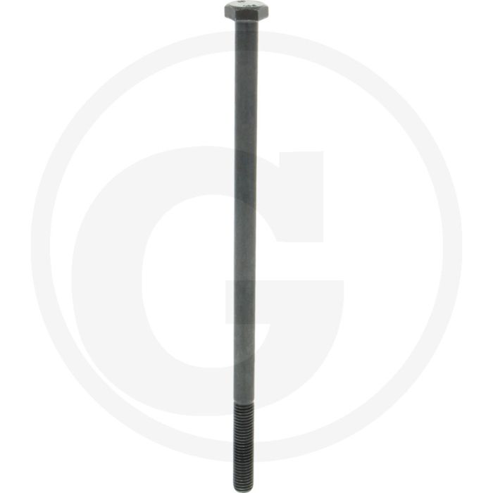 Zeskantbout M12x260 DIN 931 Staal 10.9 Zwart Onbehandeld