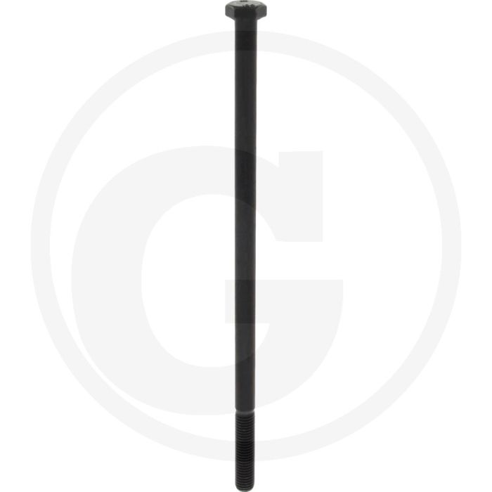 Zeskantbout M12x280 DIN 931 Staal 10.9 Onbehandeld Zwart
