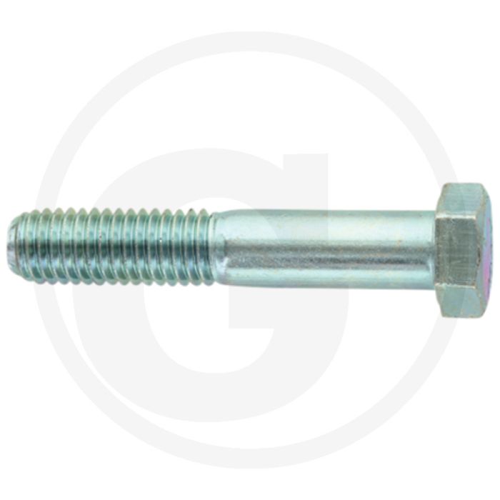 Zeskantbout DIN 931 Staal 8.8 UNC 1/2" x 70 mm Zwart