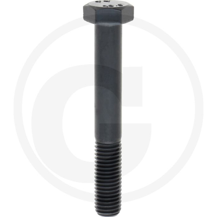 Zeskantbout M14x100 DIN 931 Staal 10.9 Onbehandeld Zwart