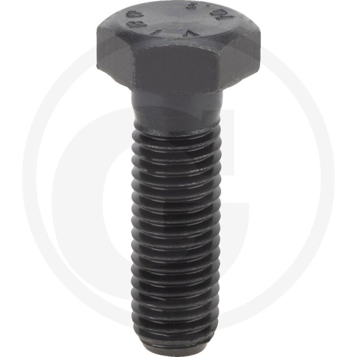 VPE100 zeskantbouten M14x45 DIN 931 staal 10.9 zwart metrische schroefdraad