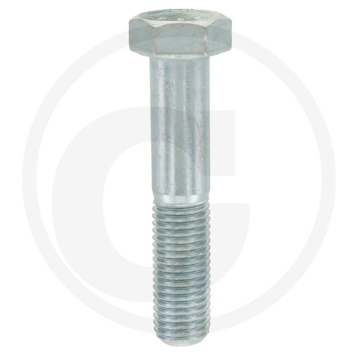 Zeskantbout M16x80 DIN 931 Verzinkt Staal 8.8 Metrische Draad Buitenzeskant