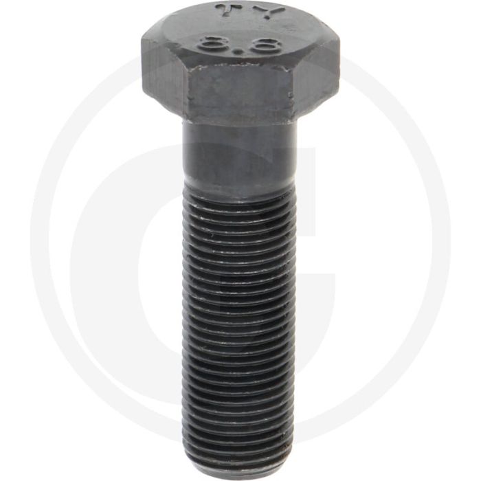 Zeskantbout M16x55 DIN 960 Staal 8.8 Zwart Buitenzeskant