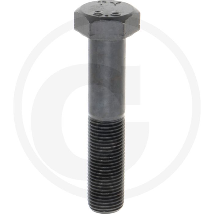 Zeskantbout DIN 960 M16x80 Staal 8.8 Zwart