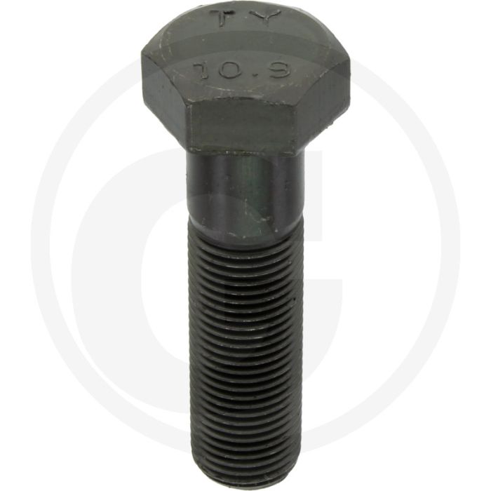 Zeskantbout DIN 960 M16x60 Staal 10.9 Zwart