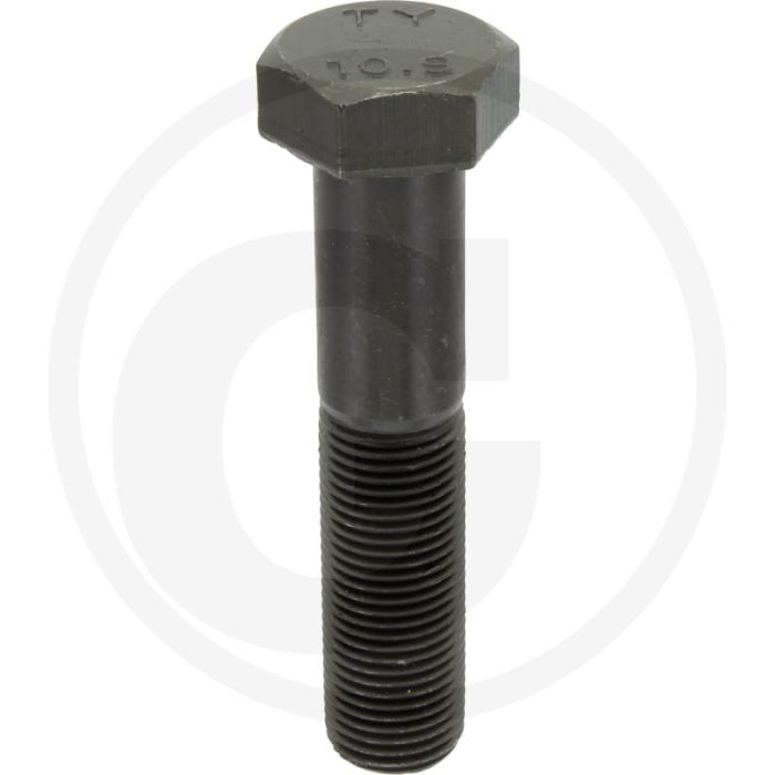 Zeskantbout DIN 960 M16 x 75 staal 10.9 zwart metrische schroefdraad