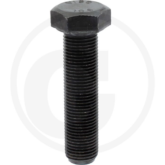 Zeskantbout DIN 961 M16 x 65 staal 10.9 zwart buitendraad 1,5 mm pitch