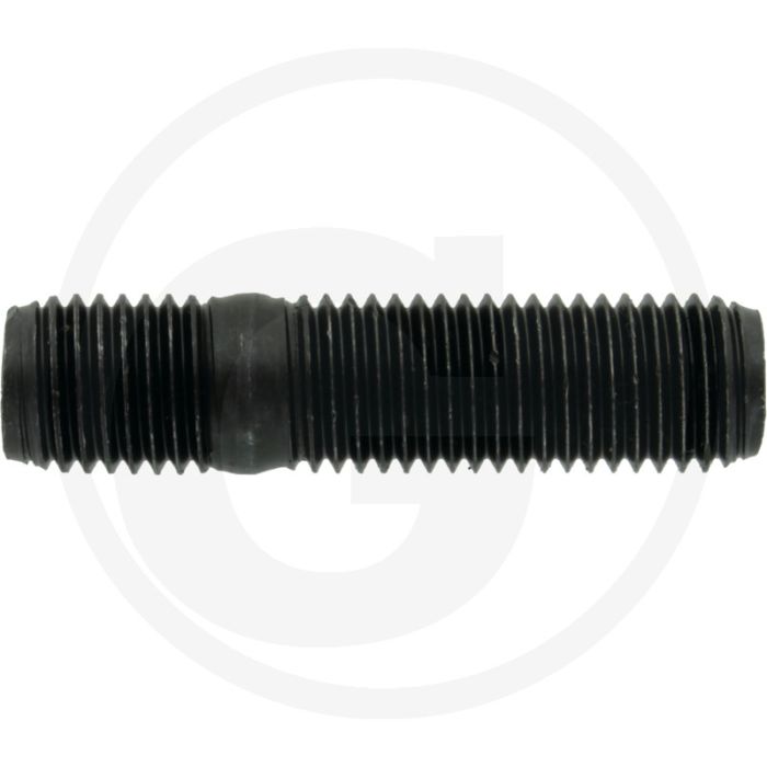 Tapeind DIN 939 M16 x 45 staal 8.8 metrische schroefdraad zwart