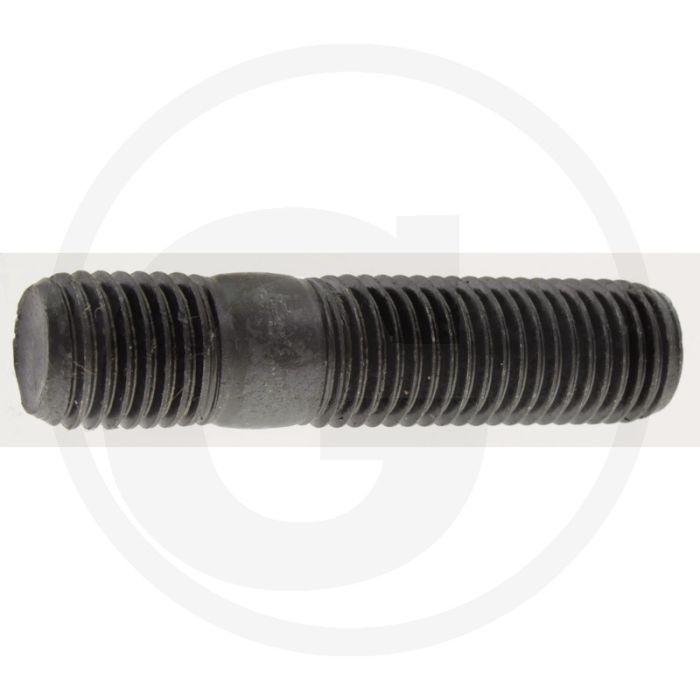 Tapeind DIN 939 M16 x 50 staal 8.8 zwart metrische schroefdraad RH