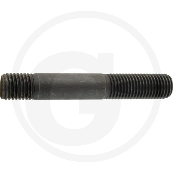 Tapeind DIN 939 M16 x 85 staal 8.8 zwart metrische schroefdraad RH