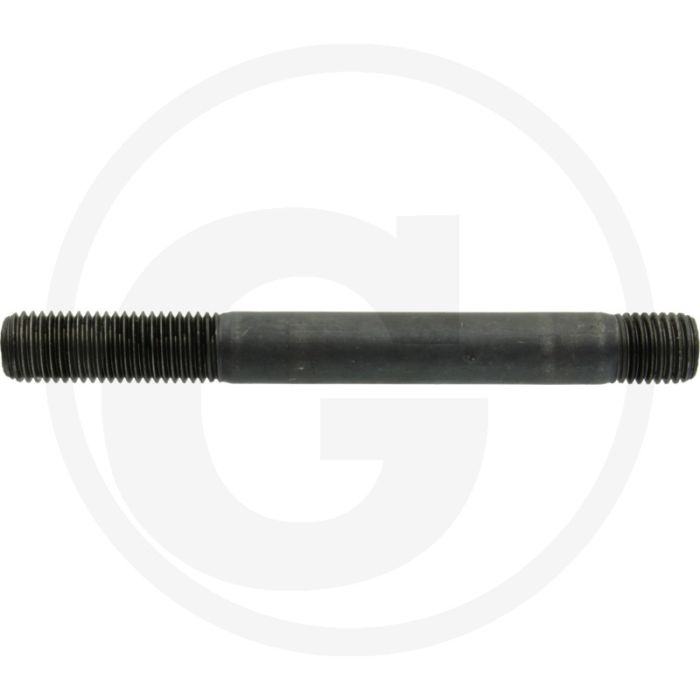 Tapeind DIN 939 M16 x 130 staal 8.8 metrische draad zwart