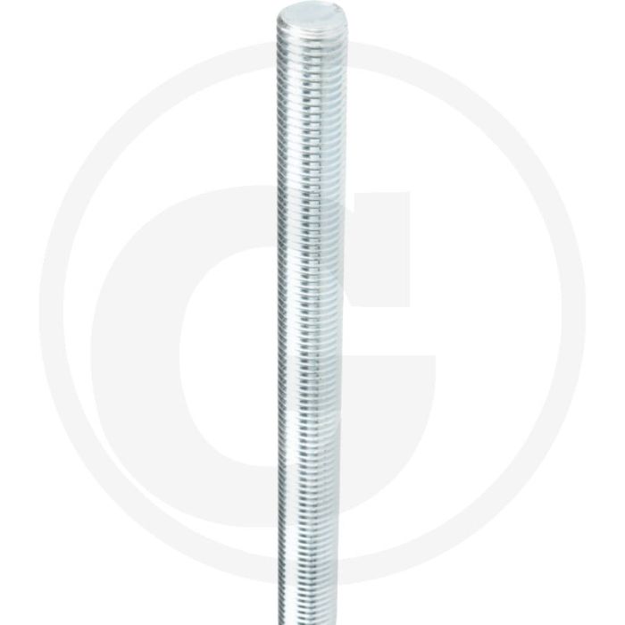 Draadeind M20 x 1000 DIN 976 Verzinkt Staal Kwaliteit 4.6-5.8 Standaard Draad