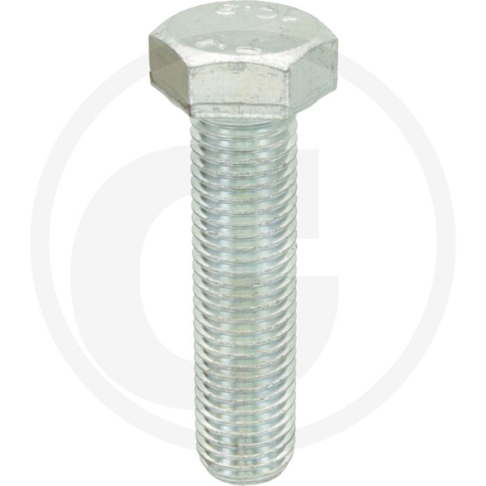 Zeskantbout M20x80 DIN 933 Verzinkt Staal 1000 N/mm²
