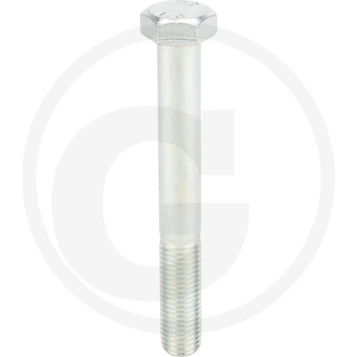 VPE10 zeskantbouten M20x160 DIN 931 verzinkt staal 8.8 met metrische schroefdraad