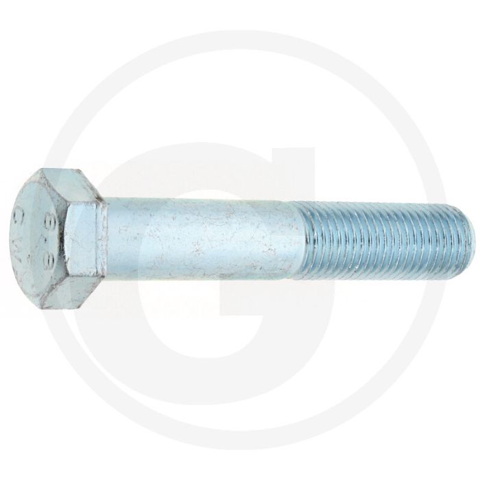 Zeskantbout DIN 931 M22 x 120 staal 8.8 verzinkt gegalvaniseerd metrische schroefdraad