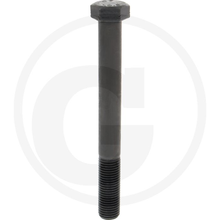Zeskantbout M22x200 DIN 931 Staal 10.9 Onbehandeld Zwart