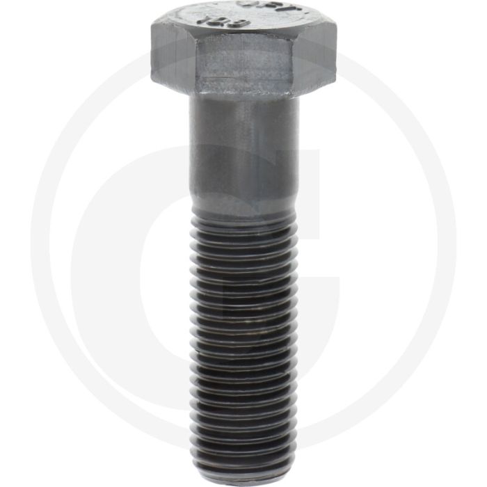 Zeskantbout M22x80 DIN 931 Staal 10.9 Zwart Onbehandeld