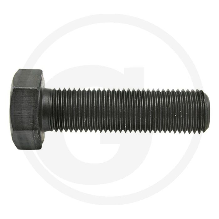 Zeskantbout DIN 961 M24 x 55 staal 8.8 zwart metrische schroefdraad