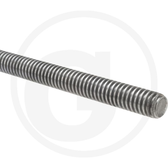 Draadeind TR26 x 1000 DIN 976 Staal 6 Gegalvaniseerd Trapeziumdraad RH