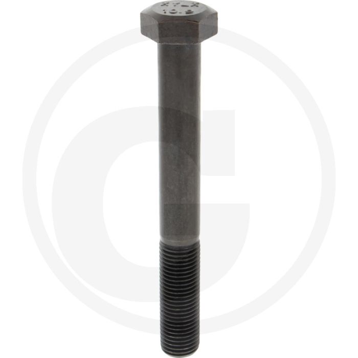 Zeskantbout M27x220 DIN 931 Staal 10.9 Onbehandeld Zwart
