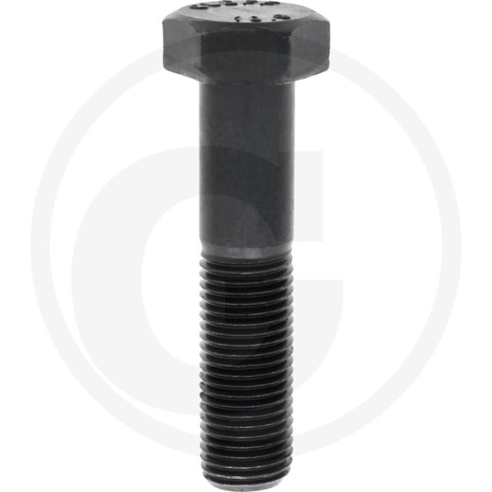 Zeskantbout M27x120 DIN 931 Staal 10.9 Onbehandeld Zwart