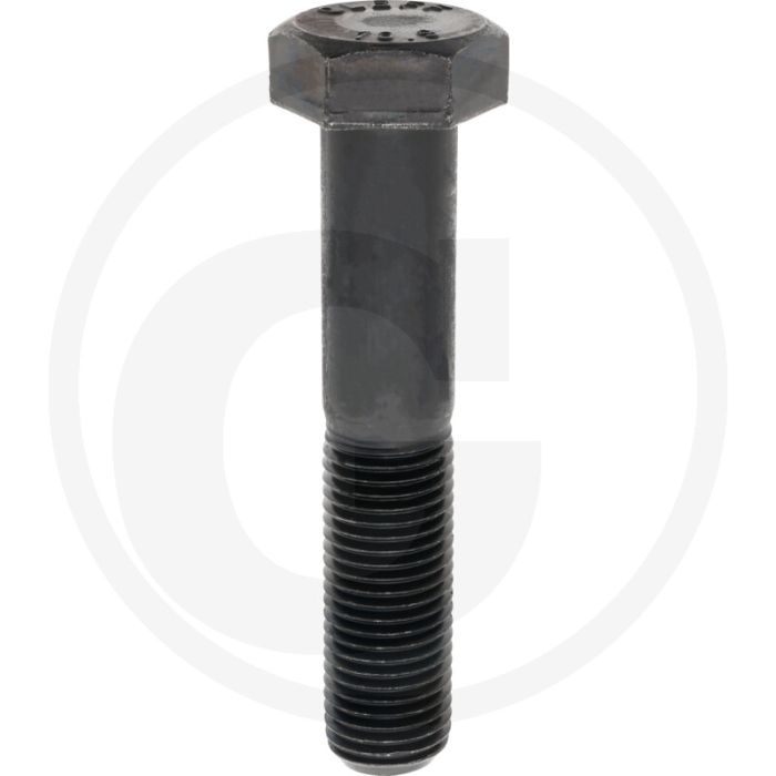 Zeskantbout M27x140 DIN 931 Staal 10.9 Onbehandeld Zwart