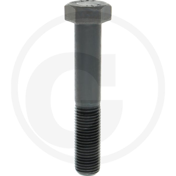 Zeskantbout M27x160 DIN 931 Staal 10.9 Onbehandeld Zwart
