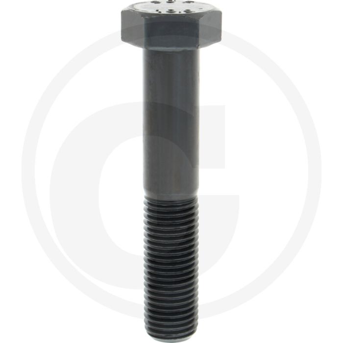 Zeskantbout M30x160 DIN 931 Staal 10.9 Onbehandeld Zwart