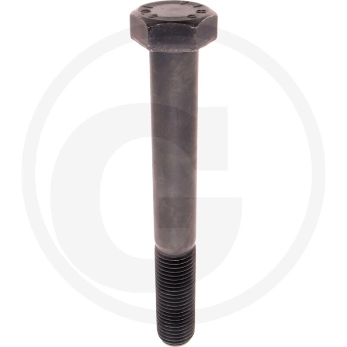 Zeskantbout M30x240 DIN 931 Staal 10.9 Onbehandeld Zwart