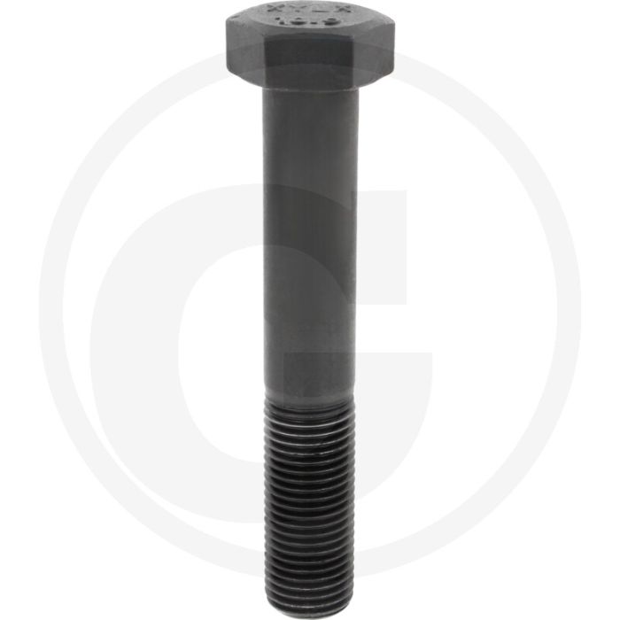 Zeskantbout M33x200 DIN 931 Staal 10.9 Onbehandeld Zwart