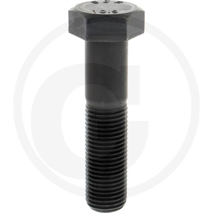 Zeskantbout M33x140 DIN 931 Staal 10.9 Onbehandeld Zwart