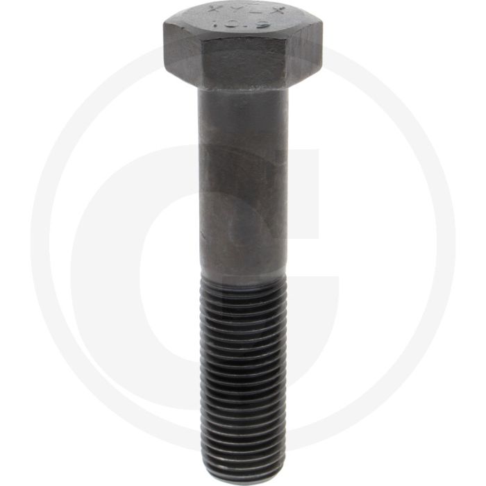 Zeskantbout M33x160 DIN 931 Staal 10.9 Onbehandeld Zwart