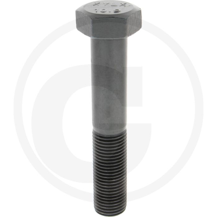 Zeskantbout M39x220 DIN 931 Staal 10.9 Onbehandeld Zwart
