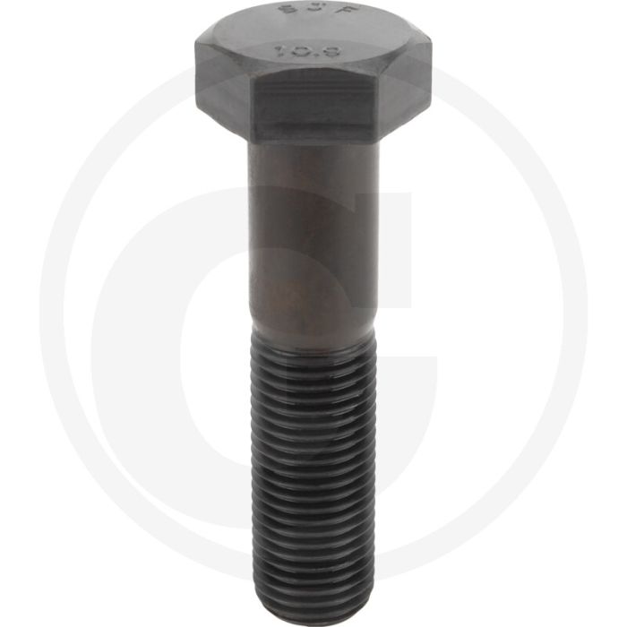 Zeskantbout M42x180 DIN 931 Staal 10.9 Zwart Onbehandeld