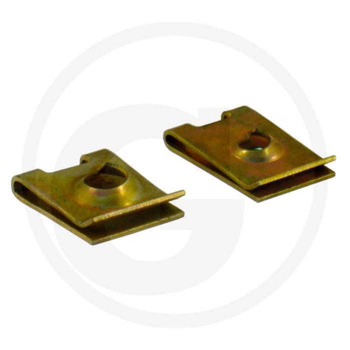 Plaatmoeren DIN 17222 staal Ø4,8 mm gegalvaniseerd geel verchroomd