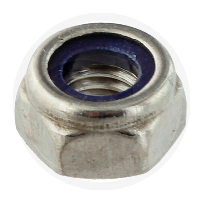 Zeskantmoer met klemdeel M6 x 1 (DIN 985)